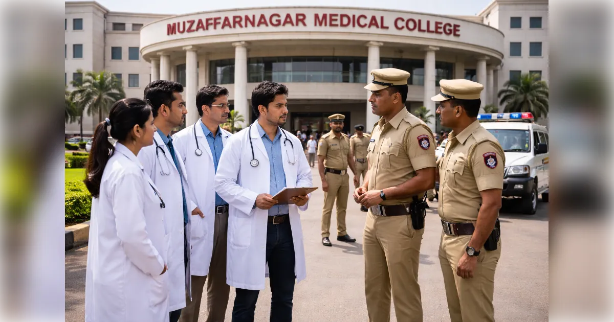 मुज़फ्फरनगर मेडिकल कॉलेज में हो रहा था महिला उत्पीड़न, तकनीशियन की मौत से 'खुला राज', चार आरोपी गिरफ्तार 