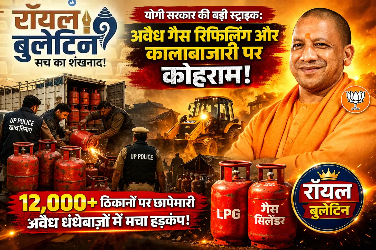 योगी सरकार की बड़ी स्ट्राइक: अवैध गैस रिफिलिंग और कालाबाजारी पर कोहराम, 12 हजार से अधिक ठिकानों पर छापेमारी
