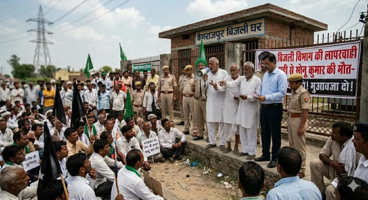 मुजफ्फरनगर: बिजली विभाग की लापरवाही से लाइनमैन की मौत, सांसद हरेन्द्र मलिक के हस्तक्षेप के बाद 22.50 लाख का मुआवजा