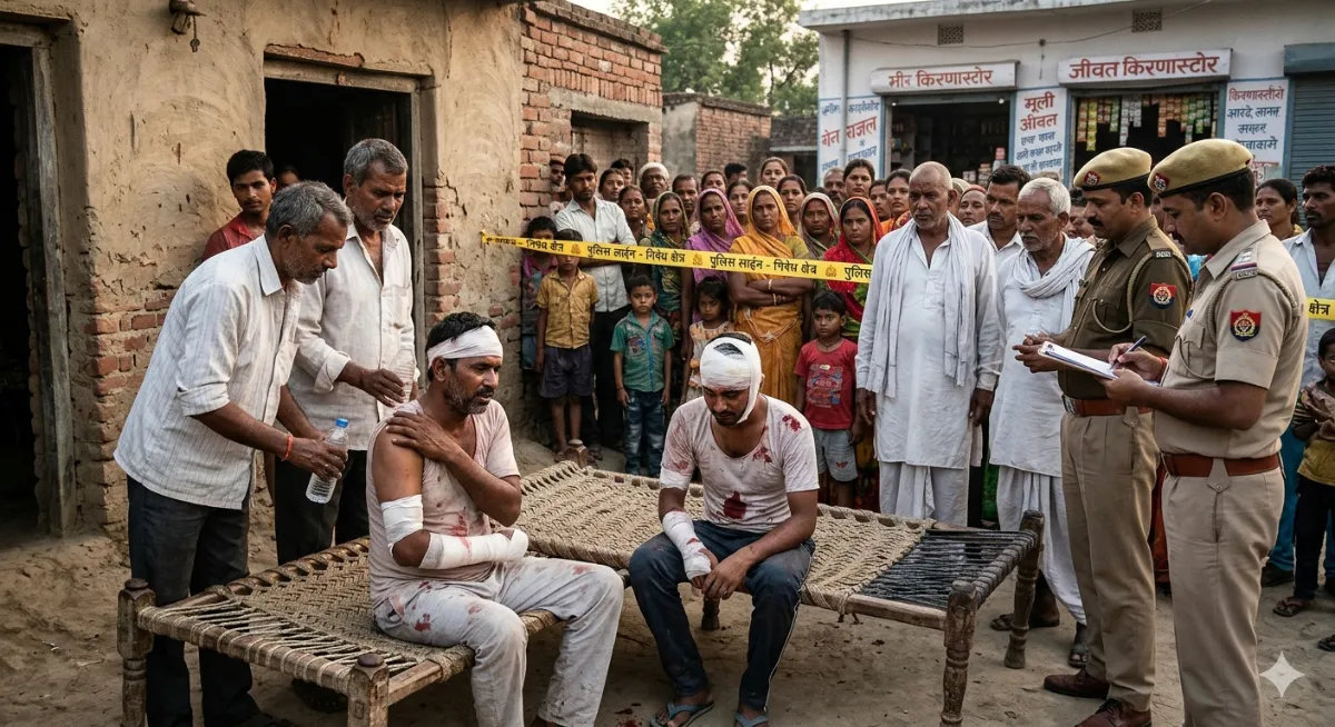 मुजफ्फरनगर: मोरना के किशनपुर में खूनी संघर्ष, सामान लेने जा रहे चाचा-भतीजे पर दबंगों का जानलेवा हमला, 5 पर FIR