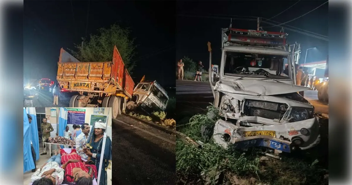 हरियाणा के फतेहाबाद में भीषण सड़क हादसा: किशोर की दर्दनाक मौत, एक ही परिवार के 12 घायल