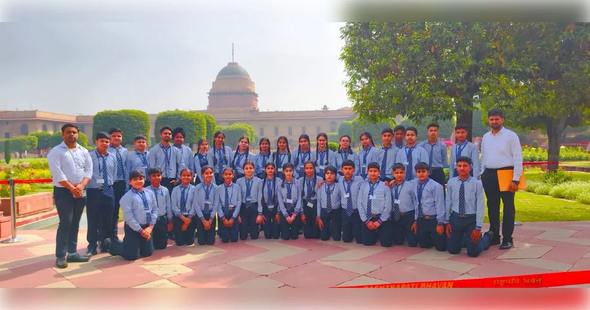 मुजफ्फरनगर: मोरना के सेंट जेवियर्स स्कूल के छात्रों ने किया राष्ट्रपति भवन का भ्रमण