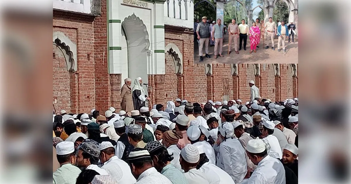मुजफ्फरनगर: मीरापुर में सौहार्दपूर्ण वातावरण में हुई ईद की नमाज, अमन-चैन की मांगी दुआ 