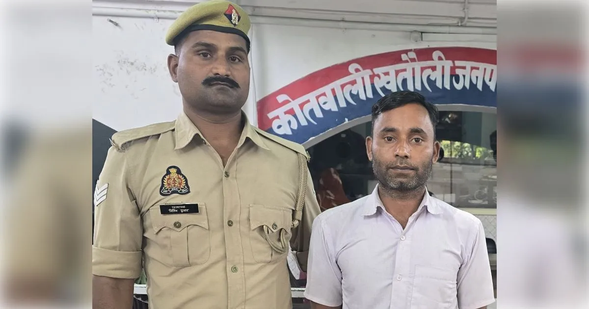 मुजफ्फरनगर के खतौली में 'ऑपरेशन चक्रव्यूह' के तहत वारंटी अभियुक्त दबोचा