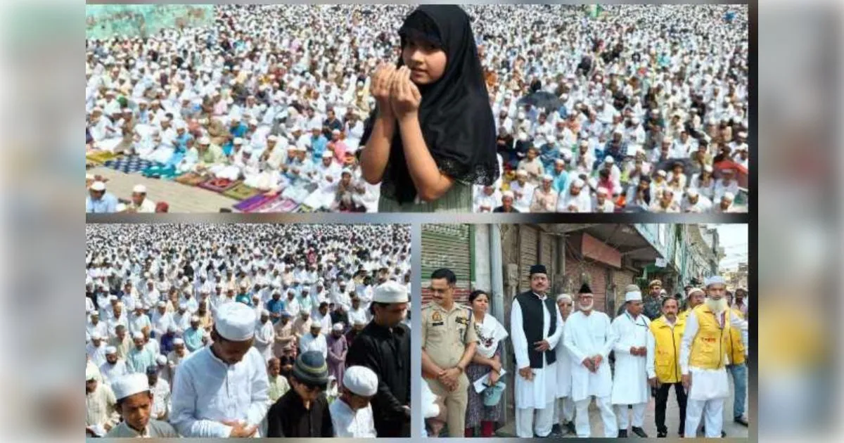 मुरादाबाद में जुमा अलविदा: जामा मस्जिद में उमड़ा आस्था का सैलाब