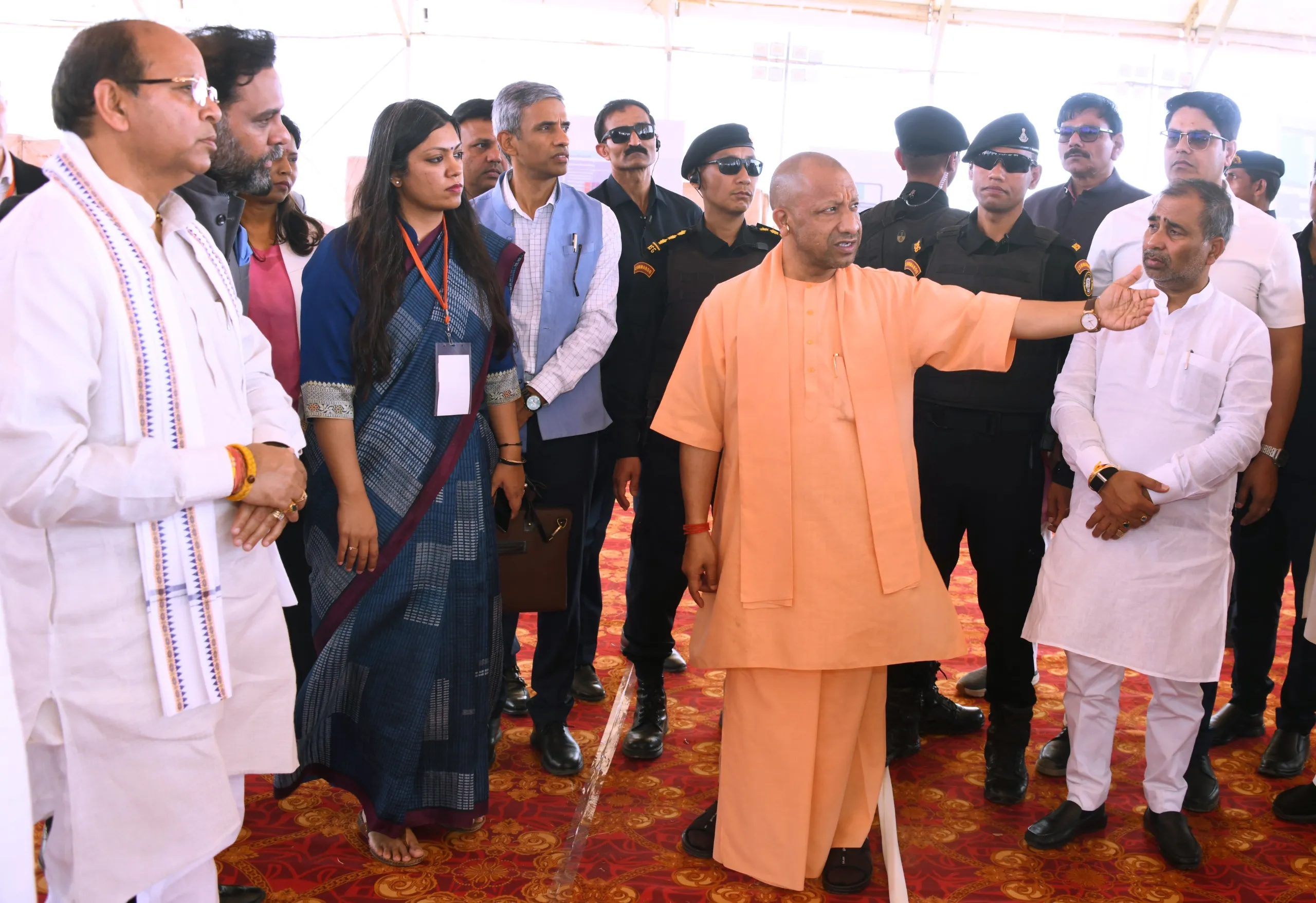 नोएडा इंटरनेशनल एयरपोर्ट का लोकार्पण कार्यक्रम 4 स्तरीय सुरक्षा व्यवस्था के बीच होगा संपन्न, सीएम ने तैयारियों को परखा