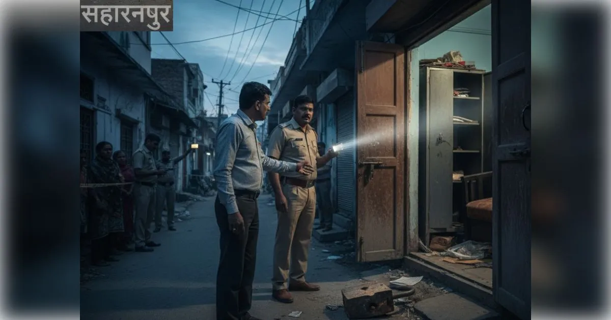 सहारनपुर में व्यापारी के घर से 10 लाख की नकदी और गहने चोरी, सीसीटीवी में कैद हुआ संदिग्ध