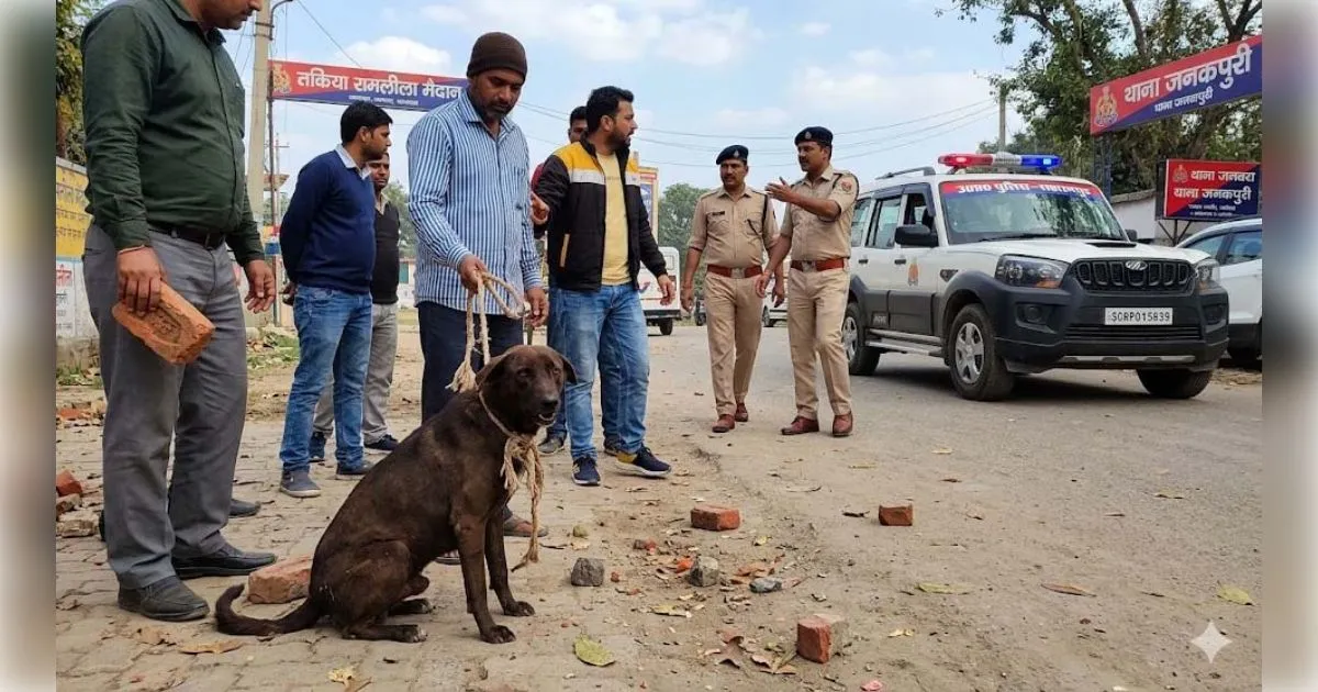 सहारनपुर: बेजुबान कुत्ते को बेरहमी से घसीटकर ईंटों से पीटा,दो पर मुकदमा