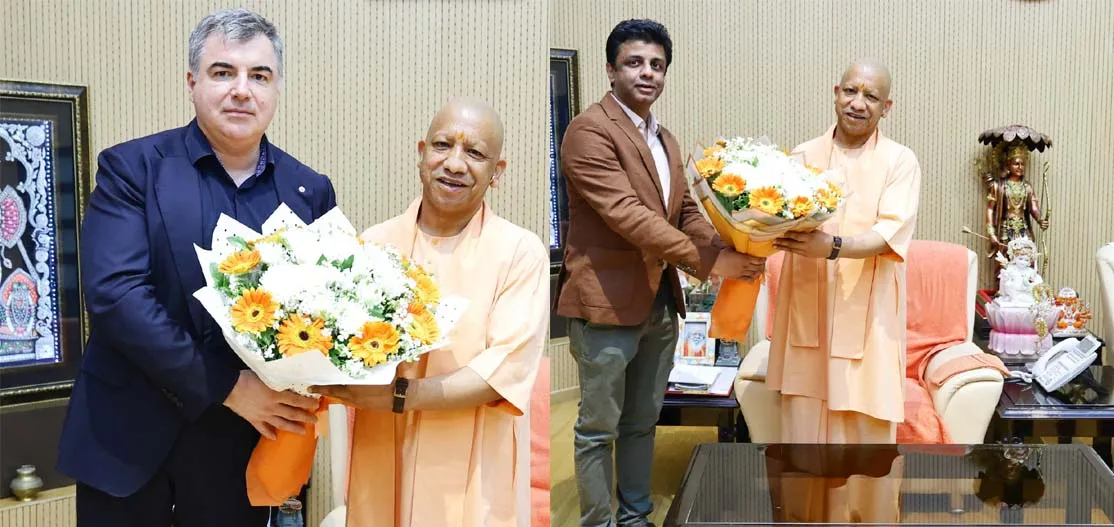 उत्तर प्रदेश बनेगा 'एडवांस्ड मटेरियल' का ग्लोबल हब: नोबेल विजेता नोवोसेलोव व लोहम के सीईओ रजत वर्मा ने की सीएम योगी से मुलाकात