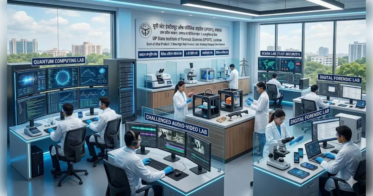 यूपी में अब ऐसे लगेगी अपराधों पर लगाम: यूपी स्टेट इंस्टीट्यूट ऑफ फॉरेंसिक साइंसेज में जल्द शुरू होंगी पांच हाई-टेक लैब्स