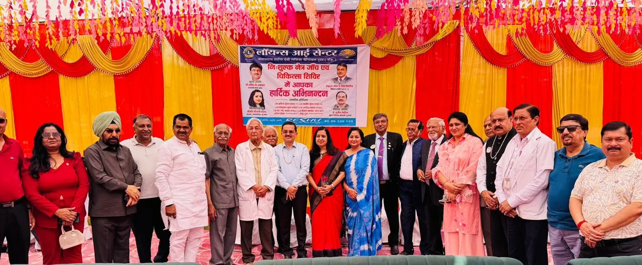 मुजफ्फरनगर: निःशुल्क नेत्र चिकित्सा शिविर का मीनाक्षी स्वरूप ने किया उद्घाटन