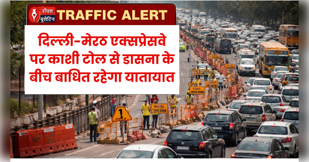 दिल्ली-मेरठ एक्सप्रेसवे पर आज से ट्रैफिक अलर्ट: काशी टोल से डासना के बीच बाधित रहेगा यातायात, रहें सावधान !