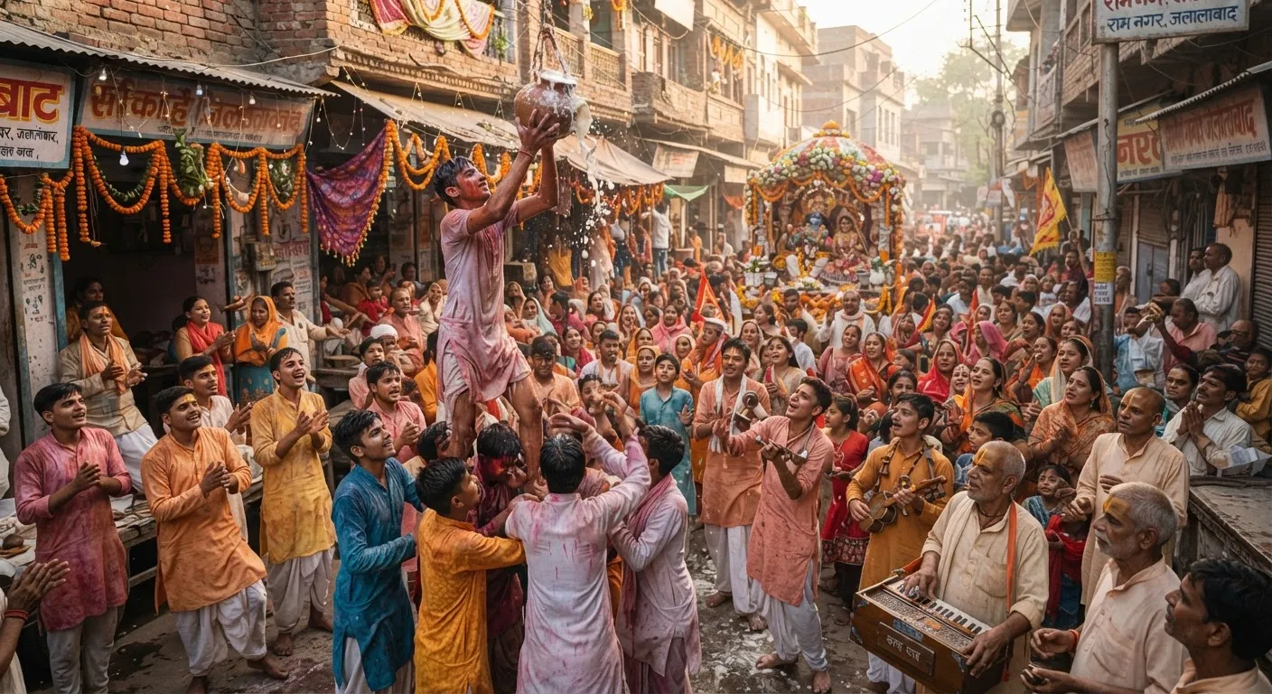 जलालाबाद में कृष्ण जन्माष्टमी पर धूमधाम से निकली भव्य संकीर्तन शोभायात्रा, भजनों पर झूमे श्रद्धालु