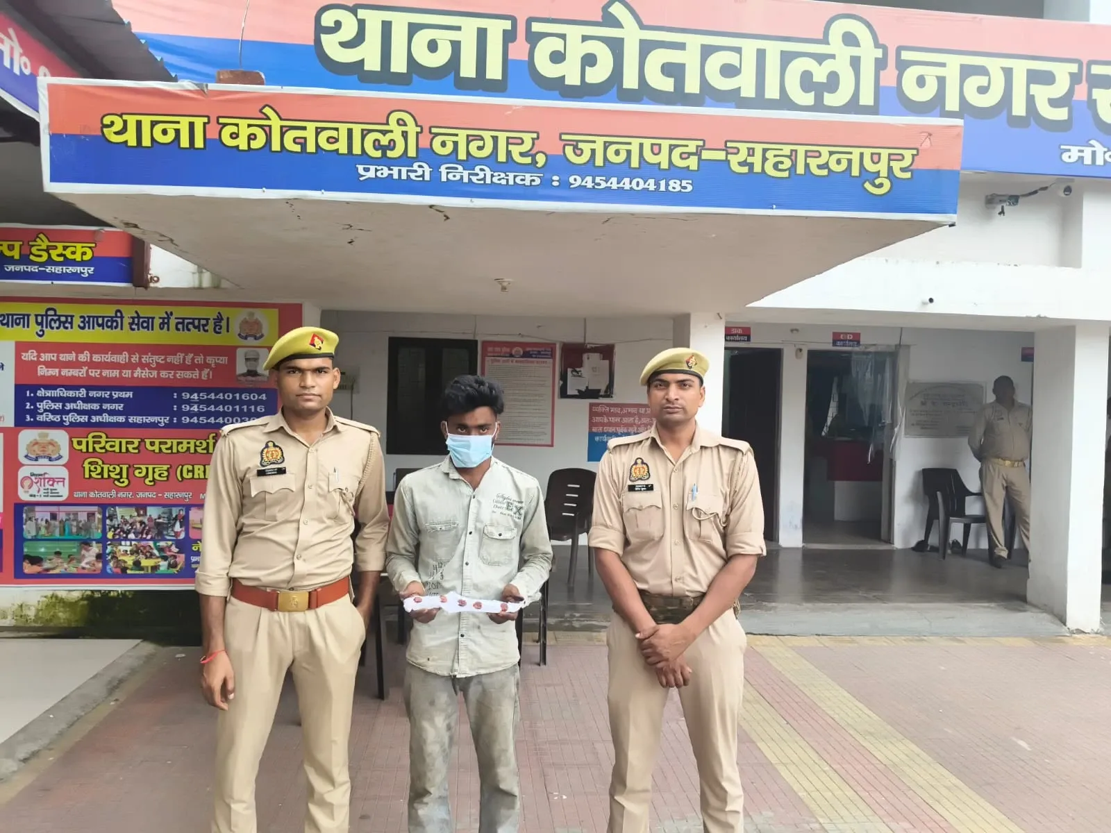 सहारनपुर में गश्त के दौरान शातिर अभियुक्त गिरफ्तार, कब्जे से अवैध छुरी बरामद