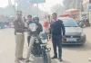 शामली में यातायात पुलिस ने हेलमेट न लगाने वालों के खिलाफ चलाया सघन अभियान