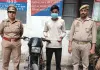 सहारनपुरः थाना जनकपुरी पुलिस ने वाहन चोर को गिरफ्तार कर चोरी की बाइक बरामद की