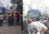 दिल्ली के नांगलोई में सड़क हादसे में एक व्यक्ति की मौत, कई घायल, गुस्साई भीड़ ने लगायी बस में आग