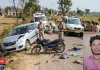 मुज़फ्फरनगर में सड़क हादसे का कहर: भोपा में कार ने बाइक सवार तीन युवकों को रौंदा, एक की मौत