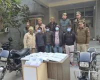 नोएडा पुलिस ने चोरी के लैपटॉप, मोबाइल और मोटरसाइकिल के साथ 4 शातिर बदमाशों को पकड़ा