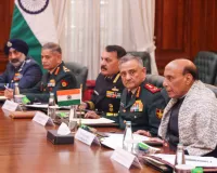 रक्षा मंत्री ने यूरोपीय आयोग की उपाध्यक्ष से की मुलाकात, तीनों सेनाओं के प्रमुख भी रहे साथ