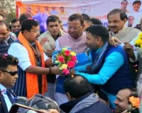 नोएडा: भाजपा कार्यकर्ताओं ने डीएनडी पर राष्ट्रीय अध्यक्ष नितिन नबीन का भव्य स्वागत किया