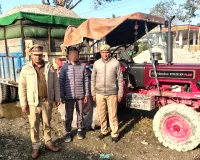 सहारनपुर में थाना चिलकाना पुलिस ने अवैध खनन परिवहन करने वाले ट्रैक्टर ट्रॉली को सीज किया