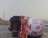 मध्य प्रदेश के झाबुआ में बड़ा हादसा: एलपीजी गैस टैंकर पलटा, नेशनल हाईवे पर आवाजाही बंद