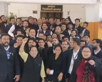 रामपुर में अधिवक्ता की हत्या पर सहारनपुर में वकीलों ने किया विरोध प्रदर्शन