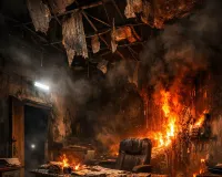 संभल: नगर पंचायत गवां कार्यालय में चूहों ने काटे बिजली तार, शॉर्ट सर्किट से ईओ कक्ष में भीषण आग - पीवीसी पैनल व सामान राख, अभिलेखों की बची जान