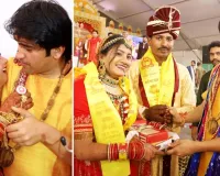 ..प्रसिद्ध बागेश्वर धाम में जब पंडित धीरेंद्र शास्त्री से लिपटकर खूब रोए नव वर-वधू