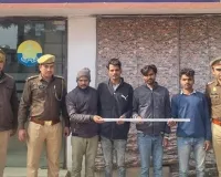 मेरठ: थाना मुण्डाली पुलिस ने हत्या के आरोपियों को आलाकत्ल के साथ किया गिरफ्तार
