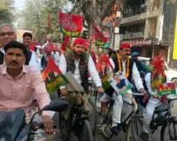 बिजनौर की सड़कों पर दौड़ी सपा की साइकिल: 'एसआईआर' के खिलाफ अखिलेश के सिपाहियों का हल्ला बोल, मतदाता सूची में धांधली का लगाया आरोप