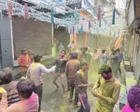 संभल की कल्कि नगरी में निकाली गई बाबा श्याम खाटू नरेश की भव्य शोभायात्रा