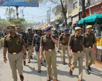 मुजफ्फरनगर: होली और रमजान पर पुलिस का कड़ा पहरा, संवेदनशील इलाकों में फ्लैग मार्च से दिया सुरक्षा का भरोसा