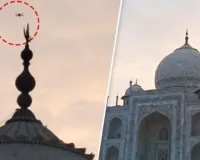 ताजमहल के ऊपर दो घंटे तक मंडराया ड्रोन: पर्यटकों में मचा हड़कंप, बाद में सामने आई असलियत