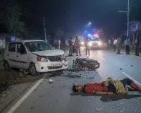 मुजफ्फरनगर के मीरापुर में कार की टक्कर से घायल युवक की मौत, दूसरे भाई का पैर कटा