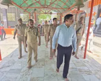 चैत्र नवरात्रि के प्रथम दिन पर डीएम-एसपी ने किया शक्तिपीठों का निरीक्षण