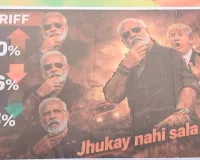 होलिका में ‘टैरिफ वार’ की थीम, प्रधानमंत्री मोदी का ‘पुष्पा’ अवतार बता दिया सशक्त भारत का संदेश