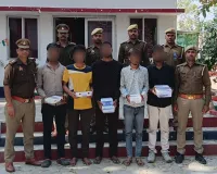 पुलिस पर फायरिंग कर भाग रहे पांच बदमाश गिरफ्तार, असलहा व कारतूस बरामद