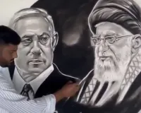 अमरोहा: चित्रकार जुहैब खान ने कला के माध्यम से दी  अली खामेनेई को श्रद्धांजलि, शांति का दिया संदेश