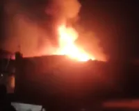 मुरादाबाद: शॉर्ट सर्किट से स्क्रैप गोदाम में लगी भीषण आग, राख हुए लाखों के फ्रिज-वॉशिंग मशीन