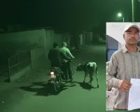 मुज़फ़्फ़रनगर के खतौली में बछड़ा चोरी करने वाले चोर सीसीटीवी में कैद