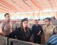  नोएडा इंटरनेशनल एयरपोर्ट के प्रस्तावित लोकार्पण व रैली स्थल का डीएम ने किया निरीक्षण