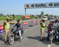 मुजफ्फरनगर के रामराज में'नो हेलमेट-नो हाईवे' अभियान: पुलिस ने ताबड़तोड़ काटे चालान