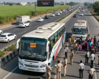 मुजफ्फरनगर में परिवहन विभाग की बड़ी कार्रवाई, बिना परमिट चल रही टूरिस्ट बस सीज, ₹81,800 का जुर्माना