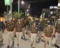 शामली पुलिस का कांधला और कैराना में फ्लैग मार्च, एसपी ने जनता से की शांतिपूर्ण होली मनाने की अपील