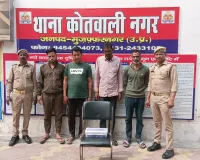 मुजफ्फरनगर: अवैध तरीके से पशु ले जा रहे चार आरोपी गिरफ्तार, 14 पशु व दो पिकअप बरामद