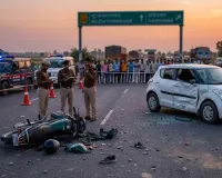 मुजफ्फरनगर: तेज रफ्तार का कहर, दो अलग-अलग सड़क हादसों में दो लोगों की दर्दनाक मौत, कार चकनाचूर