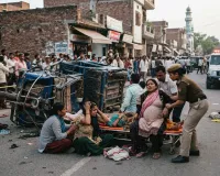 मुजफ्फरनगर में तेज रफ्तार वाहन ने रिक्शे में मारी जोरदार टक्कर, आठ माह की गर्भवती समेत तीन महिलाएं घायल