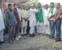 मुजफ्फरनगर: भाकियू टिकैत के नवनियुक्त ब्लॉक अध्यक्ष मनीष चौधरी का बरला में जोरदार स्वागत